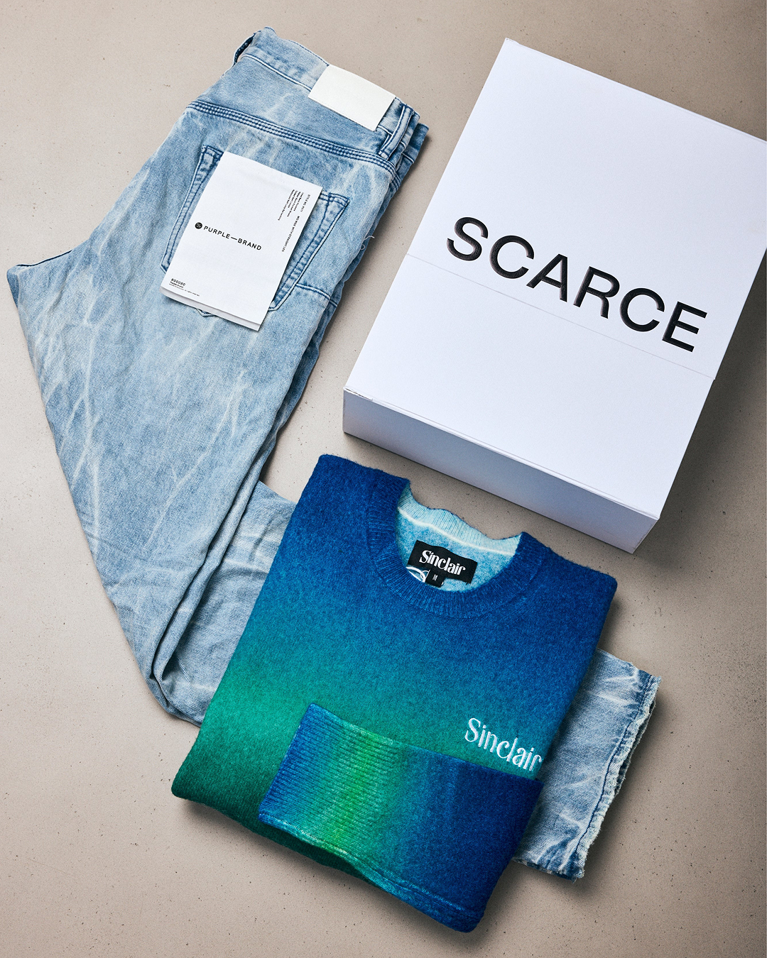 Purple Denim Box